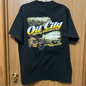 Harley-Davidson Black and Yellow Oil City Tee